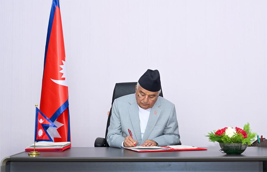 राष्ट्रपतिद्वारा दुई विधेयक प्रमाणीकरण